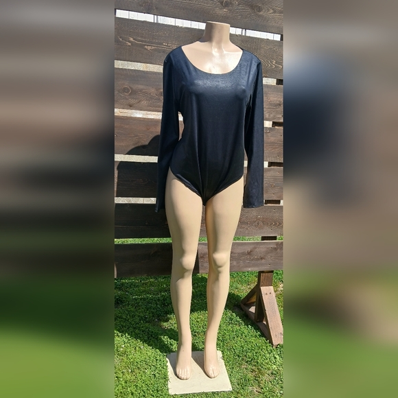 Good American Black Long Sleeve Swimsuit - Picture 1 of 7